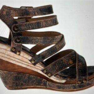 Bed Stu Juliana Strap Sandal Wedge Women's Size 9